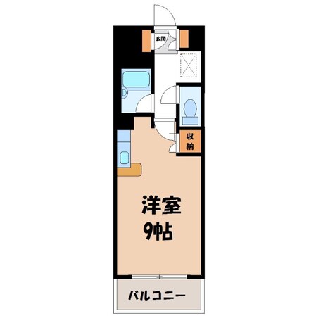 東武宇都宮駅 徒歩20分 3階の物件間取画像